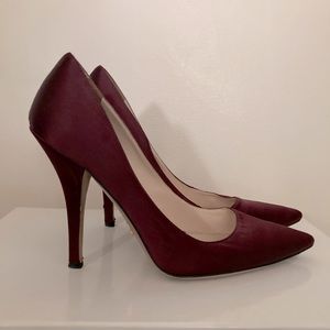Prada burgundy high heels